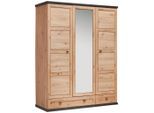 Xora Garderobenschrank, Eiche Artisan, Glas, Holzwerkstoff, 4 Fächer, 2 Schublade(n) Schubladen, 154x196.7x60.5 cm, Beimöbel erhältlich, Garderobe, Garderobenschränke, Garderobenschränke