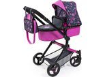 Kombi-Puppenwagen BAYER "Puppenwagen Vario", pink, Puppenwagen, KinderB:42cm H:86cm T:79cm, Kunststoff, Metall, Stoff, inkl. Wickeltasche, B:42cm H:86cm T:79cm
