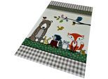 Kinderteppich MERINOS "Diamond Kids 485" Gr. 2, beige (creme), B:80cm H:13mm L:150cm, Kunstfaser, Teppiche, Kinderteppich