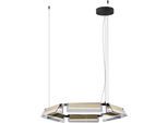 NOVA LUCE Pendelleuchte "APNEA", schwarz, gold, 6, Ø 72cm H: 150cm, 1 Stk., Leuchten, Pendelleuchte
