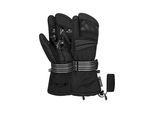 Fäustlinge REUSCH "Sweeber III R-TEX XT Lobster", Damen, Gr. 8,5, schwarz, 45% Polyester, 38% Polyamid, 2% Lederimitat, 1% Elasthan, unifarben, Handschuhe Fäustlinge, mit wasserdichter und atmungsaktiver Funktion