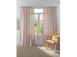 Vorhang "Linsdorf" Gr. 3, grau (taupe), B:140cm H:245cm, Polyester, HOME AFFAIRE COLLECTION, Gardinen, Vorhang, Leinenstruktur, halbtransparent