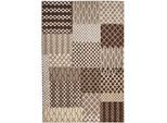 Teppich TOM TAILOR HOME "PATTERN PATCH" Gr. 6, beige, B:200cm H:12mm L:285cm, Kunstfaser, Teppiche, Teppich, Exklusiv bei OTTO, ideal im Wohnzimmer & Schlafzimmer