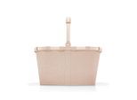 Reisenthel Einkaufskorb Carrybag frame twist coffee, Beigebraun, Textil, 22 L, rechteckig, 49x29x28 cm, Freizeit, Koffer & Taschen, Einkaufskörbe