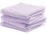 Spültuch DDDDD "DDDDD Basic Geschirrtuch Pastell (4er-Pack)", lila, B:30cm L:30cm, 100% Baumwolle, Geschirrtücher, schnell trocknend, 100% Baumwolle