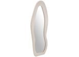 Mid.you Wandspiegel, Beige, Glas, Textil, Holzwerkstoff, oval, 60x150x4 cm, Ganzkörperspiegel, Spiegel, Wandspiegel