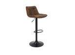 Mid.you Barhocker, Braun, Metall, Textil, rund, 44x105x49 cm, Esszimmer, Barmöbel, Barhocker