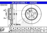 ATE Bremsensatz, Scheibenbremse ik3ebym9v9 Vorderachse belüftet 280mm 22mm für BMW MINI