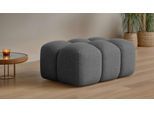 Polsterhocker OTTO HOME "KALLIE Sitzhocker, Bubble-Optik, Maße B/T/H: 90/60/44 cm", grau (anthrazit), B:90cm H:44cm T:60cm, 100% Polyester, Hocker, Polsterhocker, moderne Steppung, hoher Sitzkomfort und modernes Design