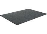 Wollteppich SANSIBAR "List", grau (dunkelgrau), B:140cm H:13mm L:200cm, Schurwolle, Teppiche, Kurzflor, Handweb Teppich, meliert, reine Wolle, handgewebt