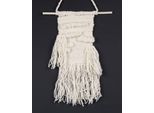 Wanddekoobjekt THEKO "Wallart KnotLove" Gr. 1, beige (creme), B:37cm H:70cm, Wolle, Wanddekoobjekte, Wandteppich, Wanddeko, reine Wolle, handgefertigt