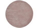 Hochflor-Teppich TOM TAILOR HOME "Shaggy Teppich Cozy", beige, H:25mm Ø:140cm, Polyester, Teppiche, Uni Farben, auch in Pastell Farben, weich & kuschelig