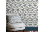Vliestapete JOULES "Juliette Floral", blau, H:10m L:10m, Vlies, Tapeten, Design Tapeten