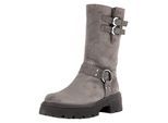 Stiefel GABOR "Gabor Stiefel Veloursleder", Damen, Gr. 39, braun (braun, grau), Veloursleder, Schuhe Stiefel