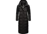Steppmantel NAVAHOO "Isalie", Damen, Gr. L (40), schwarz, Oberstoff: 100% Polyester. Futter: 100% Polyester. Wattierung: 100% Polyester. Ärmelfutter: 100% Polyester, oversize wadenlang, Ärmel ohne Ärmelschlitz Rippstrickbündchen mit innenliegendem Gummizug, Mäntel Steppmantel, zeitloser Wintermantel mit abnehmbarer Kapuze
