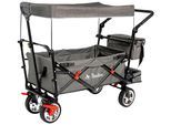 Bollerwagen PINOLINO "AddPlus", grau, Bollerwagen, Kinder, Metall, Stoff, BxTxH: 56x120x67 cm, mit Bremse, grau meliert