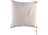 Dekokissen MIRRORS AND MORE "NED", sand, unifarben, Dekokissen_Sitzkissen_Kissenhüllen, B/L: 45cm x 10cm, 1 Stk., Polyester, unifarben, unifarben, Dekokissen mit Füllung, B:45cm L:10cm