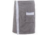 Kilt CARL ROSS "80200" Gr. 55, weiß (platin, weiß), 55/140, Frottier, Hausmäntel