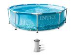 Framepool INTEX "Beachside", blau, H:76cm Ø:305cm, Schwimmbecken, ØxH: 305x76 cm