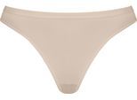 Stringtanga NATURANA "The Thursday", Damen, Gr. 42, 1 Stk., beige (light beige), Obermaterial: 76% Polyamid, 24% Elasthan, unifarben, Unterhosen, feminin, elastisch, bequem, eng, weich