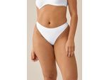 Stringtanga NATURANA "The Thursday", Damen, Gr. 36, 1 Stk., weiß, Obermaterial: 76% Polyamid, 24% Elasthan, unifarben, Unterhosen, feminin, elastisch, bequem, eng, weich
