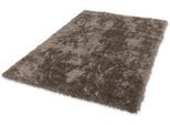 Hochflor-Teppich "Heaven" Gr. 1, braun (hellbraun), B:67cm H:50mm L:130cm, Kunstfaser, SCHÖNER WOHNEN-KOLLEKTION, Teppiche, besonders weich durch Microfaser, Wohnzimmer