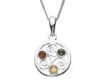 Kette mit Anhänger OSTSEE-SCHMUCK "Ostsee-Schmuck Kette mit Anhänger Keltische Fibel" Gr. 42, silber, Halsketten, Damen, 42cm, Silber 925 (Sterlingsilber), L: 40