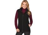 Fleeceweste TRIGEMA "TRIGEMA Fleeceweste", Damen, Gr. M, schwarz, 100% Polyester, Westen Fleeceweste