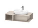 Duravit D-Neo Waschtisch-Unterschrank DE495909191 100 x 55 cm, Taupe Matt, 1 Fach, 1 Konsolenplatte, wandhängend