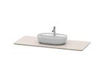 Duravit Luv Waschtisch-Konsole LU946602525 138,8x59,5cm, Sand Struktur, aus Quarzstein, mit 1 Ausschnitt