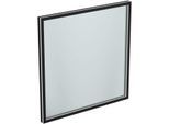 Ideal Standard Conca Spiegel T3966BH 80x3,8x80 cm, eckig, mit Beleuchtung, neutral, Rahmen schwarz