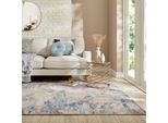 Teppich FLAIR RUGS "Reid Abstract", bunt, B:200cm H:4mm L:290cm, Kunstfaser, Teppiche, Teppich, Waschbarer Teppich