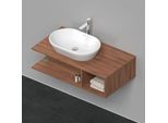 Duravit D-Neo Waschtisch-Unterschrank DE492907979 100 x 55 cm, Nussbaum Natur, wandhängend, 1 Fach, 1 Konsolenplatte