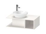 Duravit D-Neo Waschtisch-Unterschrank DE491802222 80 x 48 cm, Weiß Hochglanz, wandhängend, 1 Fach, 1 Konsolenplatte