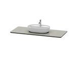 Duravit Luv Waschtisch-Konsole LU946603333 138,8x59,5cm, Grau Struktur, aus Quarzstein, mit 1 Ausschnitt