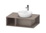 Duravit D-Neo Waschtisch-Unterschrank DE495804343 80 x 55 cm, Basalt Matt, 1 Fach, 1 Konsolenplatte, wandhängend