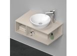 Duravit D-Neo Waschtisch-Unterschrank DE493809191 80 x 48 cm, Taupe Matt, 1 Fach, 1 Konsolenplatte, wandhängend
