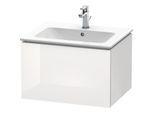 Duravit L-Cube Waschtischunterbau LC614002222 Weiß Hochglanz, 62x40x48,1cm, 1 Auszug