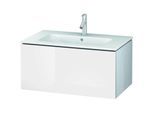 Duravit L-Cube Waschtischunterbau LC614102222 Weiß Hochglanz, 82x40x48,1cm, 1 Auszug