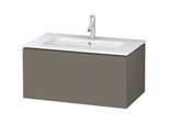 Duravit L-Cube Waschtischunterbau LC614109090 Flannel Grey Seidenmatt, 82x40x48,1cm, 1 Auszug