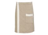 Kilt CARL ROSS "80200" Gr. 55, beige (cork, sanftes weiß), 55/140, Frottier, Hausmäntel