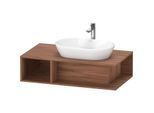 Duravit D-Neo Waschtisch-Unterschrank DE495907979 100 x 55 cm, Nussbaum Natur, 1 Fach, 1 Konsolenplatte, wandhängend