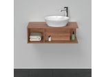 Duravit D-Neo Waschtisch-Unterschrank DE493807979 80 x 48 cm, Nussbaum Natur, 1 Fach, 1 Konsolenplatte, wandhängend