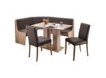 Boxxx Eckbankgruppe , Anthrazit, Eiche San Remo , Textil, Holzwerkstoff , eckig , 169x130 cm , Typenauswahl , Esszimmer, Bänke, Tisch- & Eckbankgruppen