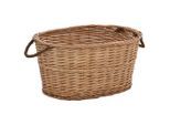 vidaXL Holzkorb mit Tragegriffen 56x40x28 cm Natur Weide