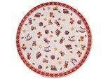Villeroy & Boch Flachwebeteppich , Mehrfarbig, Rot , Textil , Weihnachten , rund , Oeko-Tex® Standard 100 , rutschfest, in verschiedenen Größen erhältlich, pflegeleicht, strapazierfähig, leicht zusammenrollbar, rutschfeste Unterfläche , Teppiche und Böden, Teppiche, Runde Teppiche