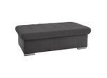Cantus Hocker, Dunkelgrau, Metall, rechteckig, 137x43x74 cm, Stoffauswahl, Stauraum, Wohnzimmer, Hocker, Sitzhocker
