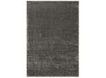 Hochflor-Teppich MY HOME "Mikro Soft Ideal" Gr. 1, grau, B:60cm H:30mm L:90cm, Kunstfaser, Teppiche, Hochflor-Teppich, Microfaser, extra flauschig, Weich, Pflegeleicht, Elegant, Uni