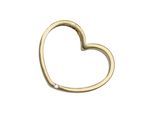 Herzanhänger JOBO "Anhänger Herz 21 mm", gold (gelbgold 585), Schmuckanhänger, Damen, SI = kleine Einschlüsse, Diamanten Gelbgold 585, Diamanten, Gelbgold 585, 585 Gold matt mit Diamant