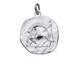 Sternzeichenanhänger JOBO "Anhänger Sternzeichen", silber (silber 925), Schmuckanhänger, Damen, Steinbock, Silber 925 (Sterlingsilber), 925 Silber rund